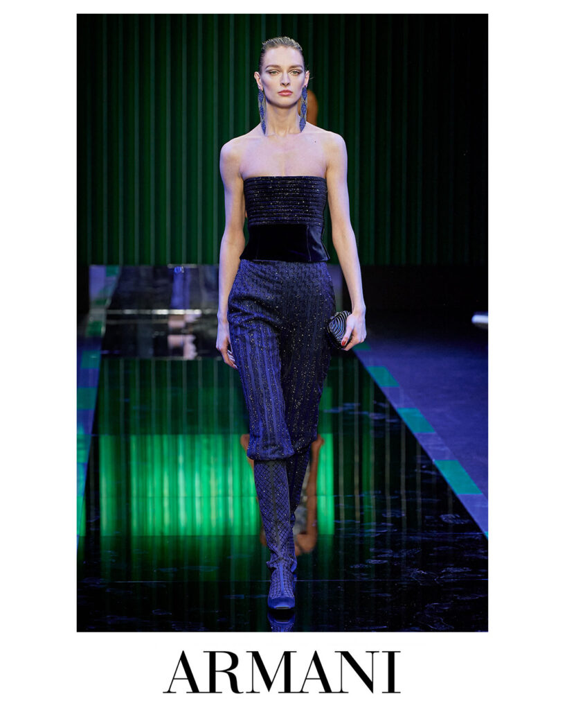 Daga Ziober for ARMANI FW22 Collection at MFW